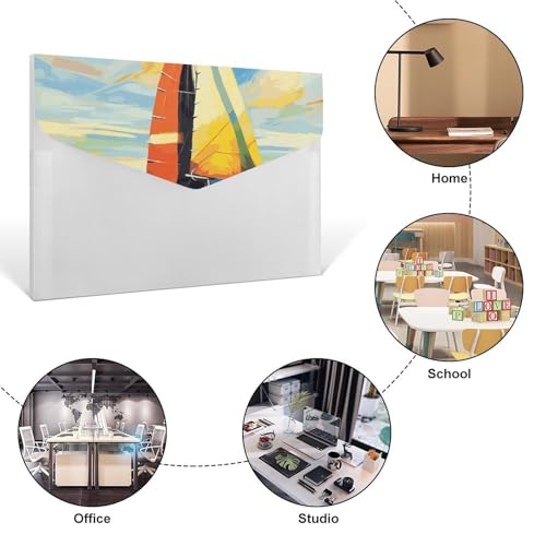 Porte-documents coloré à 6 compartiments pour ranger vos dossiers de bureau - 3