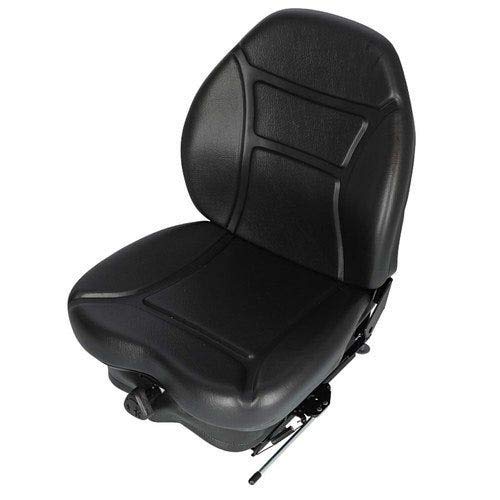 Seat Assembly - Mechanical Suspension Vinyl Black fits New Holland fits John Deere 270 240 320 fits Case 440 450 420 430 fits Bobcat 763 S185 S160 fits Caterpillar fits Gehl fits Mustang fits Daewoo
