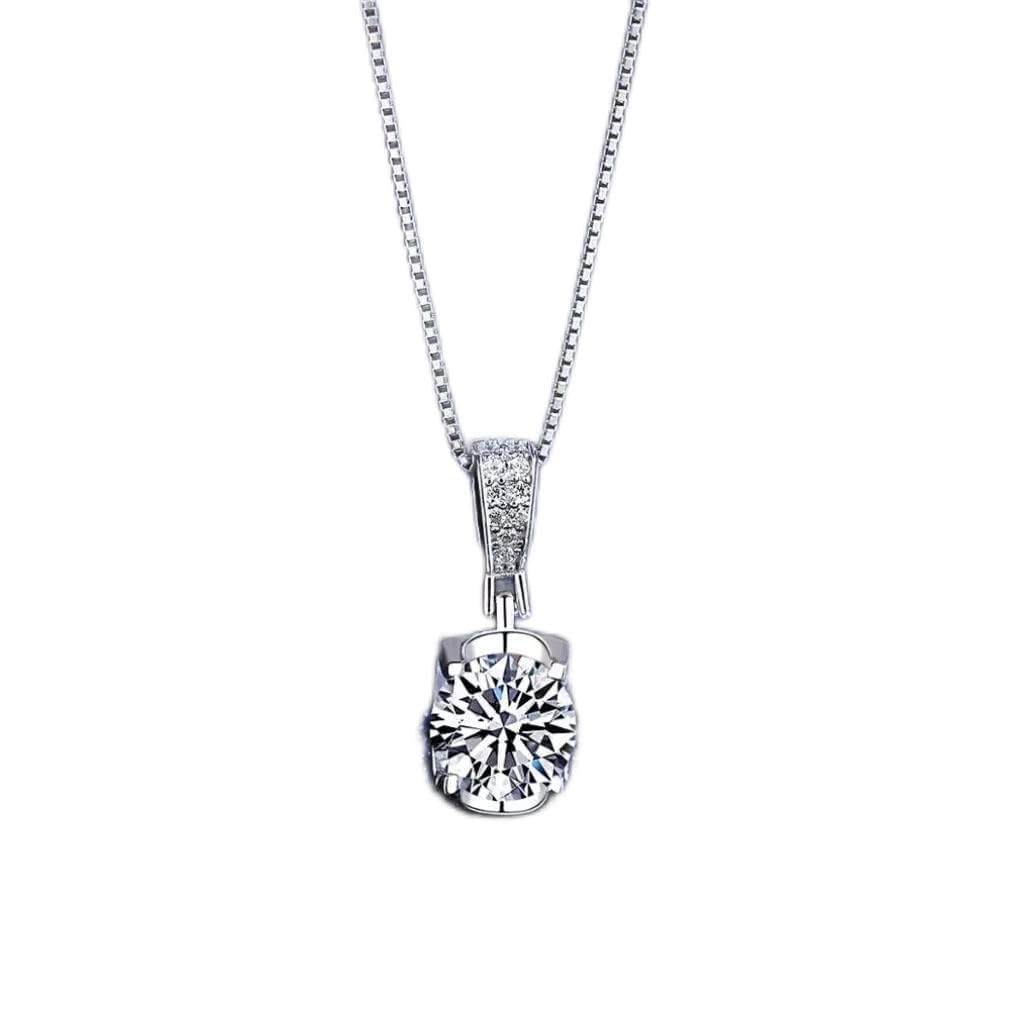 Collier Moissanite 1ct sublimer votre décolleté en argent 925