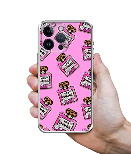 Image of Amazon Brand- Solimo Perfume Bottles Printed Silicon Soft TPU Back Case Cover Compatible for Apple iPhone 14 Pro Max