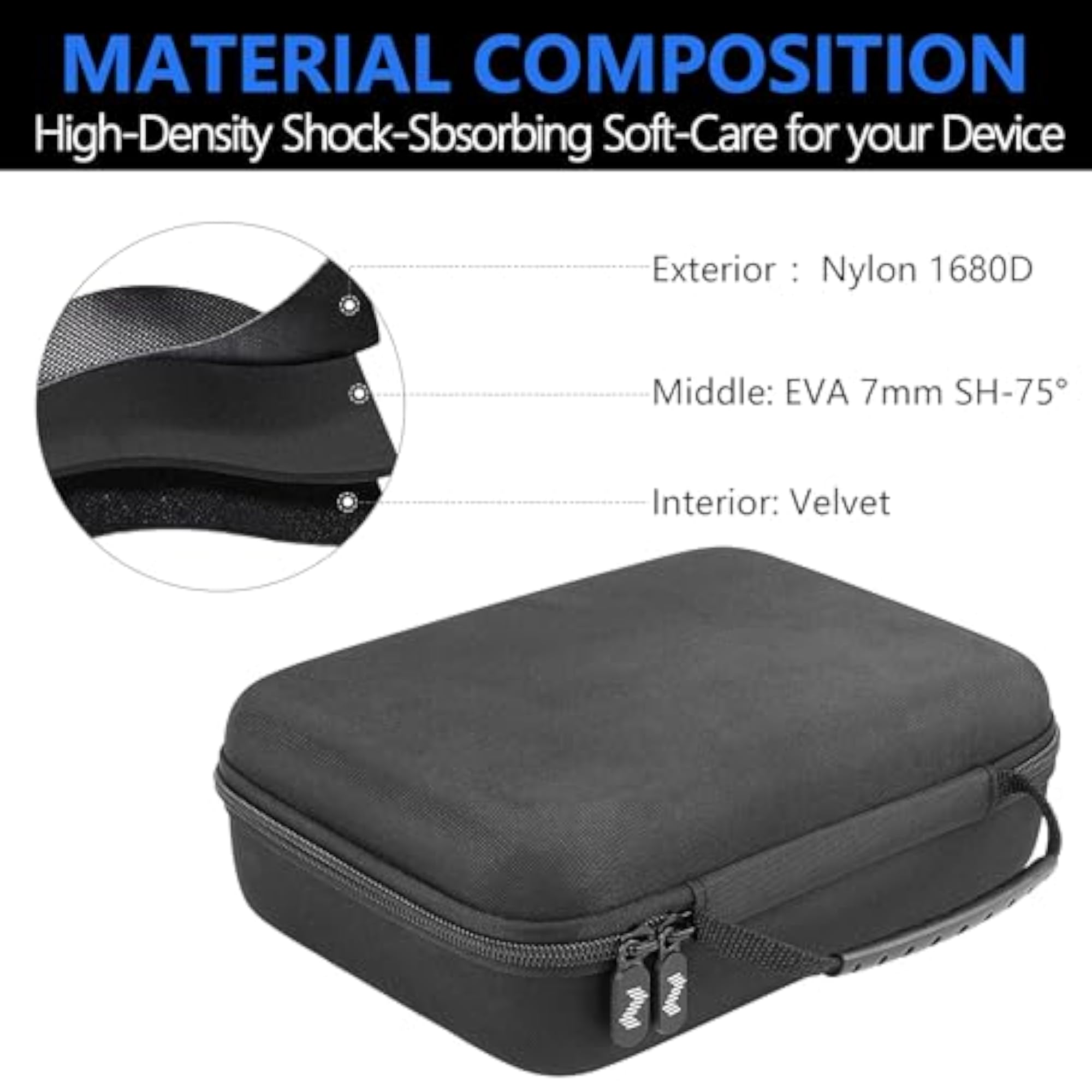 Hard Case for Zoom GNX Four Guitar Bass Multi-Effects Pedal