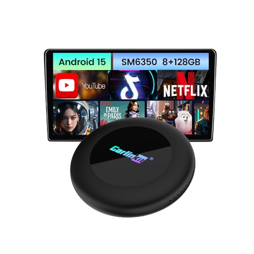 Carlinkit Tbox Ultra 8+128GB Qualcomm SM6350 Android15.0�V�X�e�� ���C�����XCarPlay/Android Auto �����A�_�v�^�[ Youtube/Netflix����Đ��\ 4G-LTE GPS��