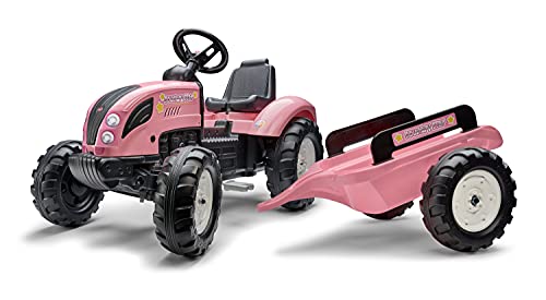 Falk Toys Trettraktor Falk F3080AB New Holland Traktor Mit Anhänger Und Zu öffnender Motorha