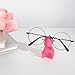 MOUGIGI Cute Dinosaur Glasses Holder - 4pcs Resin Eyeglass Display Stand for Nightstand & Desktop Organizer - Multi-Color Eyewear Storage - Perfect Home & Office Decor for All Ages