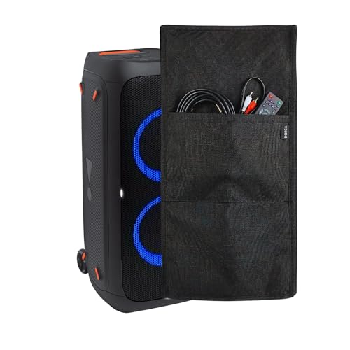 Image of Dorca Dust Cover for JBL PartyBox 320 Portable Party Speaker | Dust Proof, Water Resistant Protective Cover | Keeps Speaker Looking New | Black