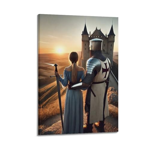 Poster catholique Crusader pour une ambiance médiévale dans votre chambre