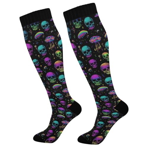 Image of Wusikd Cats Compression Socks for Women and Men Circulation Cute Long Socks for Athletic Running 1