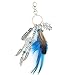 Produktbild Nuohuilekeji Traumfänger-Anhänger mit Federn, Schlüsselanhänger, Autoschlüsselanhänger, Deko, Geschenk, blau