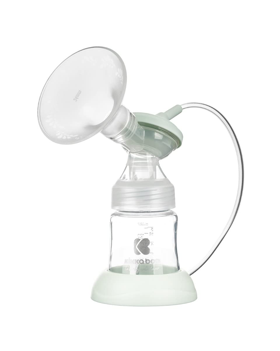 Tiralatte elettrico Kikkaboo Bottiglia Caily 150ml Funzione memoria Touchscreen, colori:verde chiaro