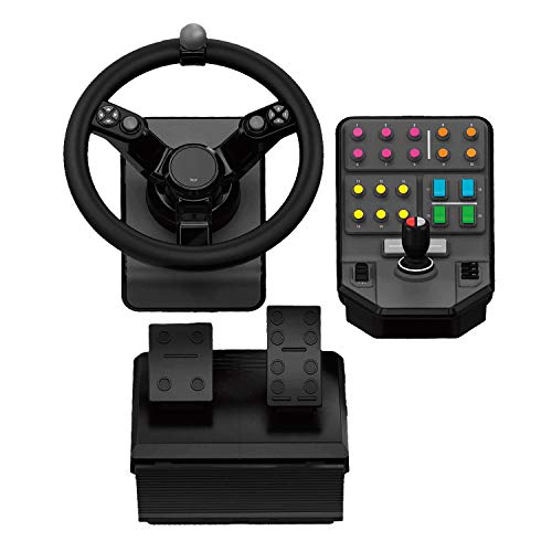 Logitech G Farm Simulator Heavy Equipment Bundle (2nd Generation), Steering Wheel Controller for Farm Simulation 2025 (and Previous Versions), Wheel, Pedals, Vehicle Side Panel Control Deck for PC by Logitech - Image 2