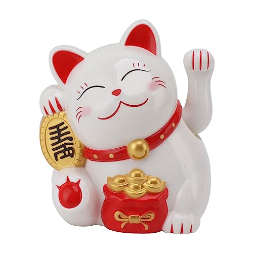 Gato de la suerte Asixxsix de 5.5 pulgadas con brazo agitador miniatura 1