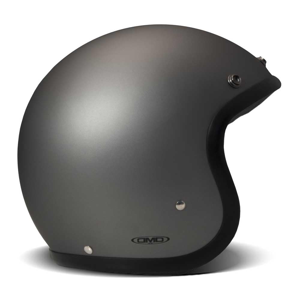 Casco DMD Jet Retro Matt Grey de diseño clásico para moto vintage 3