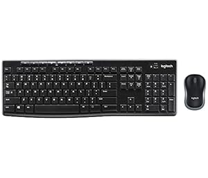 Logitech MK270 Combo Tastatur und kabellose Maus kabellosem Nano-Empfänger (QWERTZ- Deutsches Tastaturlayout) schwarz
