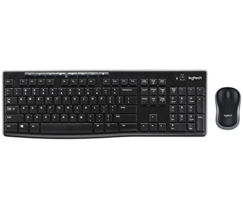 Logitech MK270 Combo Tastatur und kabellose Maus kabellosem Nano-Empfänger (QWERTZ- Deutsches Tastaturlayout) schwarz