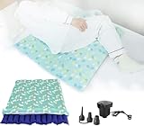 ❥ La housse en tissu amovible est facile à nettoyer : le matelas à pression alternée est équipé d'une housse en tissu œil d'oiseau amovible avec une conception à fermeture éclair, qui est facile à retirer et pratique pour le nettoyage quotidien afin de garder le matelas propre et hygiénique.
