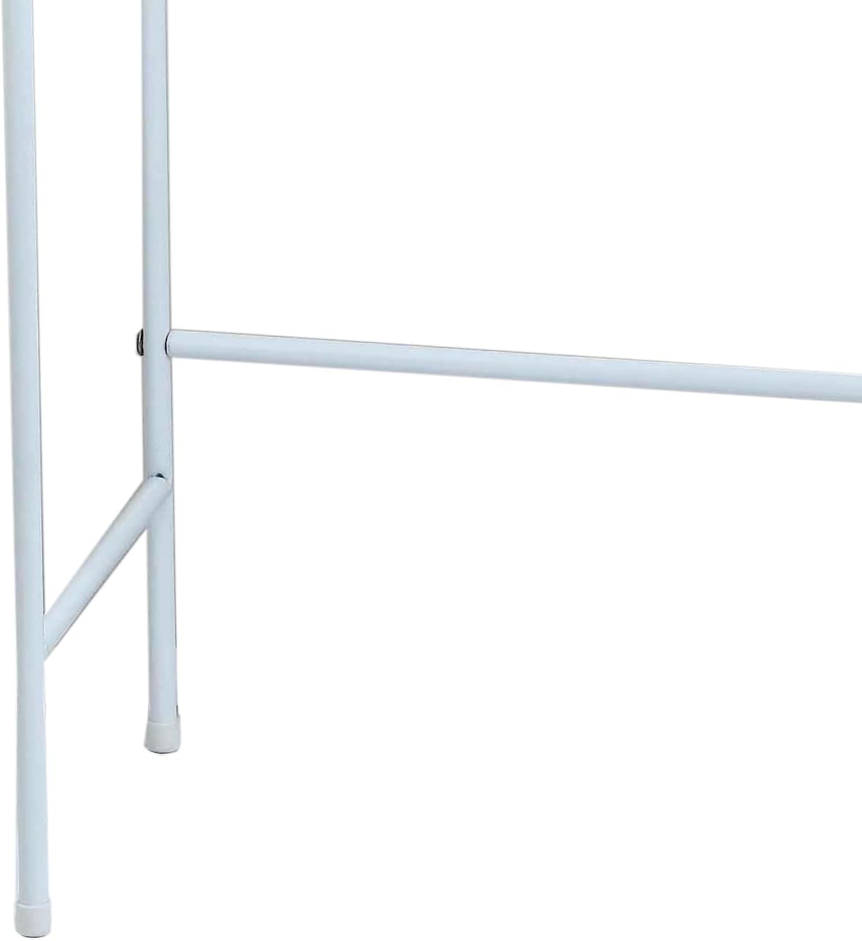 Home Basics 2 Tier Over The Toilet Bathroom Space Saver, Metal Bathroom Shelf Storage Unit, Anti-rust, White