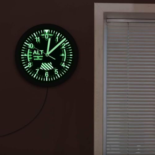 Horloge murale altimètre avec affichage LED pour heure exacte