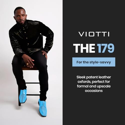 Image of Viotti 179, Casual Dress Oxford Shoes for Men, Satin Striped Lace-Ups, Men's Business Casual Leather & Satin Shoe, for All Formal Occasions