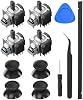 Kit de reemplazo de joystick magnético TMR con 4 tapas de palanca para control DualSense/DualSense Edge de PS5, módulo de reparación electromagnético anti-deriva, requiere soldadura, para consolas Sega Genesis 2