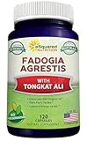 aSquared Nutrition Fadogia Agrestis 1000mg & Tongkat Ali 400mg - 120 Capsules - Fadogia Agrestis Extract Supplement and Powder Complex Pills