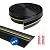 DGSL Universal Garage Threshold Seal Strip with Sealants/Adhesive, 20FT Waterproof Door Bottom Rubber, DIY Weather Stripping Replacement, Black