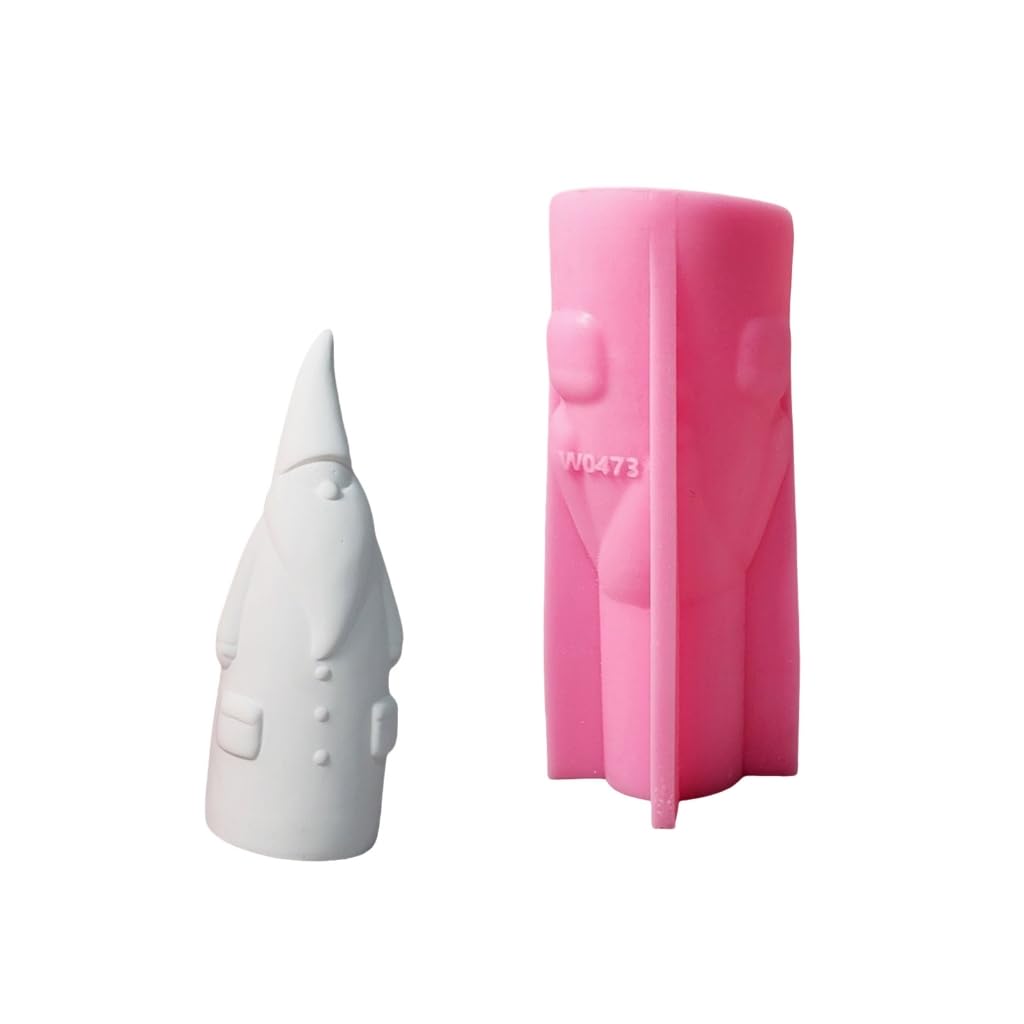 Moule à bougie Père Noël en silicone pour loisirs créatifs de Noël