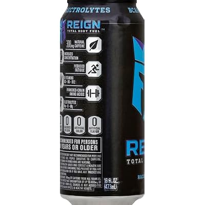 Reign Total Body Fuel Razzle Berry, 16 Fl Oz Can