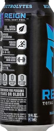Reign Total Body Fuel Razzle Berry, 16 Fl Oz Can