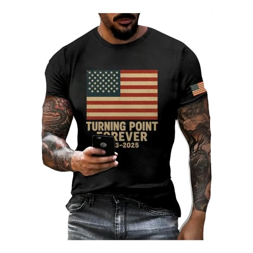 Men's Turning Point Forever 1993 2025 Print T-Shirt A True Patriot Shirt