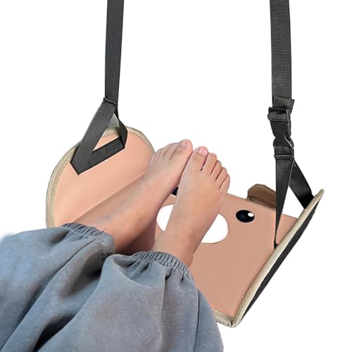 Hamaca de pie para avión, reposapiés para avión | Longitud ajustable Hammac de pierna para vuelos largos para coche, vacaciones, adultos desplazamientos profesionales