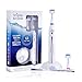 Triple Bristle Best Sonic Electric Toothbrush - Whiter Teeth & Brighter Smile - Rechargeable 31,000 VPM Tooth Brush is Unique & Patented 3 Brush Head Design - Perfect Angle Bristles Clean Each Tooth