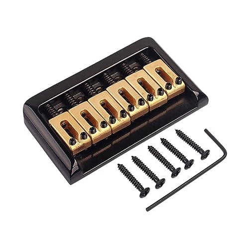 Chevalet fixe noir à 6 cordes pour guitare électrique UPKOCH GA823
