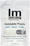 InstaMorph | Thermoplastic Beads, Meltable Polymorph Pellets | Lightweight Modeling Compound for DIY Crafts, Sculpting, Cosplay Accessories | Temporarily Repair | White, 6oz
