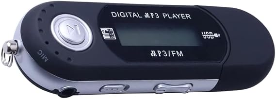 MP3 Player Portable Multifunction Player Plug and Play for Listen Music and Black