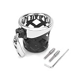 GZDLMoto Porte gobelets de moto pour Honda Goldwing GL1800 GL 1800 Trike 2001 2021 F6B 2013 2021 (chromé)
