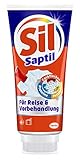 Sil saptil ist besonders gut geeignet für Hemdkragen- und Bündchenschmutz. Waschmittel können in der Maschine diese Flecken nicht immer entfernen