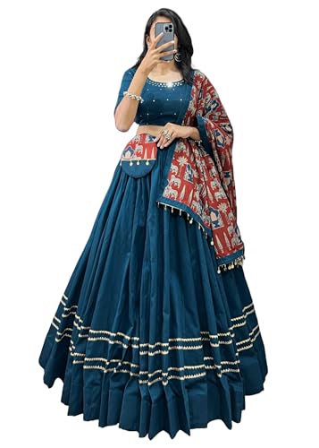 Lehenga en pur coton 12485 pour femme : un style indien chic au quotidien