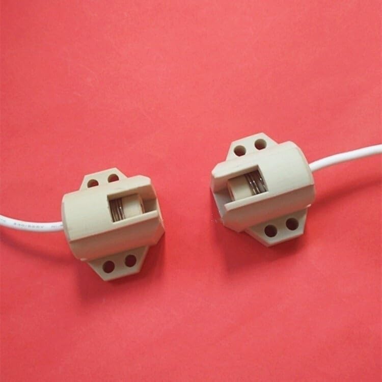 2pcs, high temperature resistant 35w-2000W R7S halogen lamp split ceramic lamp holder(0.75 square to 30cm line)