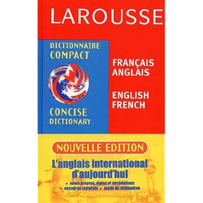Larousse Dictionnaire Compact Francais Anglais Anglais Francais