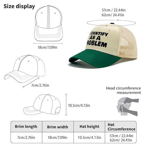 I Identify As A Problem Hats Running caps for Him4