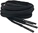 SKILEC Lacci Tondi per Scarpe da Ginnastica Neri, 2 Paio, Stringhe Scarpe Sportive, Lacci per Sneakers Resistenti, Stringhe per Ogni Tipo Di Calzatura, Larghezza 8 mm (Nero, 120 cm)