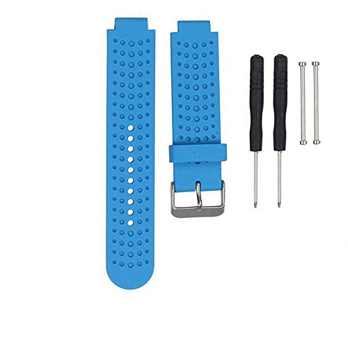 Bemodst Bracelet Silicone de Rechange pour Garmin Forerunner 235 735 220 230 235 630 620, Watch Band Flexible en Silicone avec des Outils pour Forerunner 235 Smartwatch (Bleu)