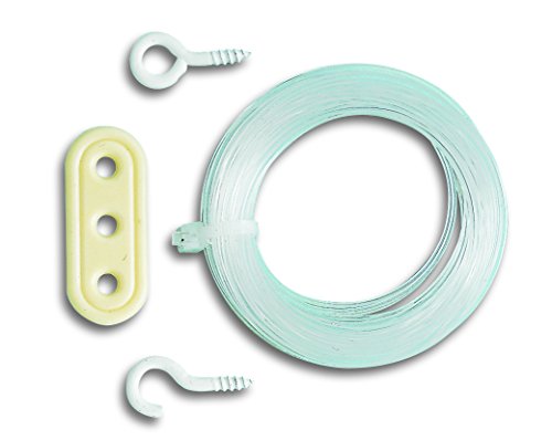 Chapuis NY1 Nylonband + 1 Haken + 1 Piton + 1 Spanner – Résistance à la Rupture Ungefähre 10 kg – Durchmesser 1 mm – Länge 10 m, transparent