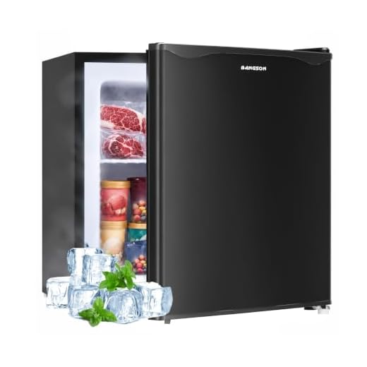 BANGSON Upright Freezer,1.1Cu.ft Mini Freezer with Removable Shelf, Single Door Compact Mini Freezer, Small freezer for Home/Dorms/Apartment/Office (Black)