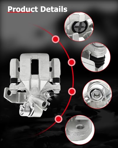 Image of cciyu 19B3298 Rear Right Brake Caliper With Bracket For Acura For CSX 2006-2011,For Acura For ILX 2013-2018,For Honda For Civic 2006-2015