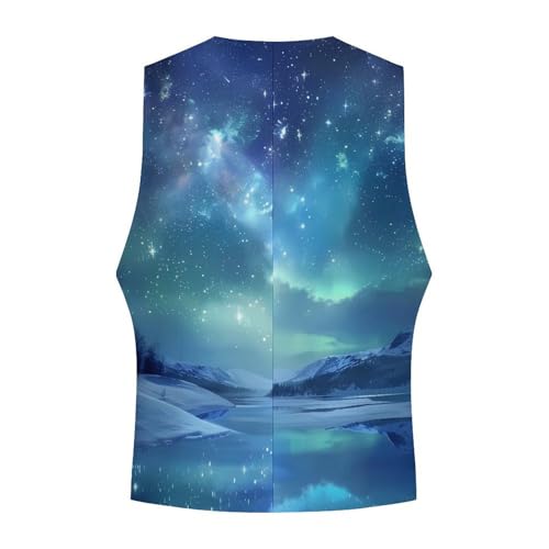 Starry Sky Novelty Men's Suit Vest Casual Formal Dress Vests Business Waistcoat4