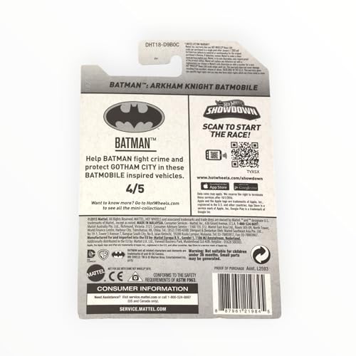 Hot Wheels Batman Batmobile Arkham Knight 2016 1:64 miniatura 2