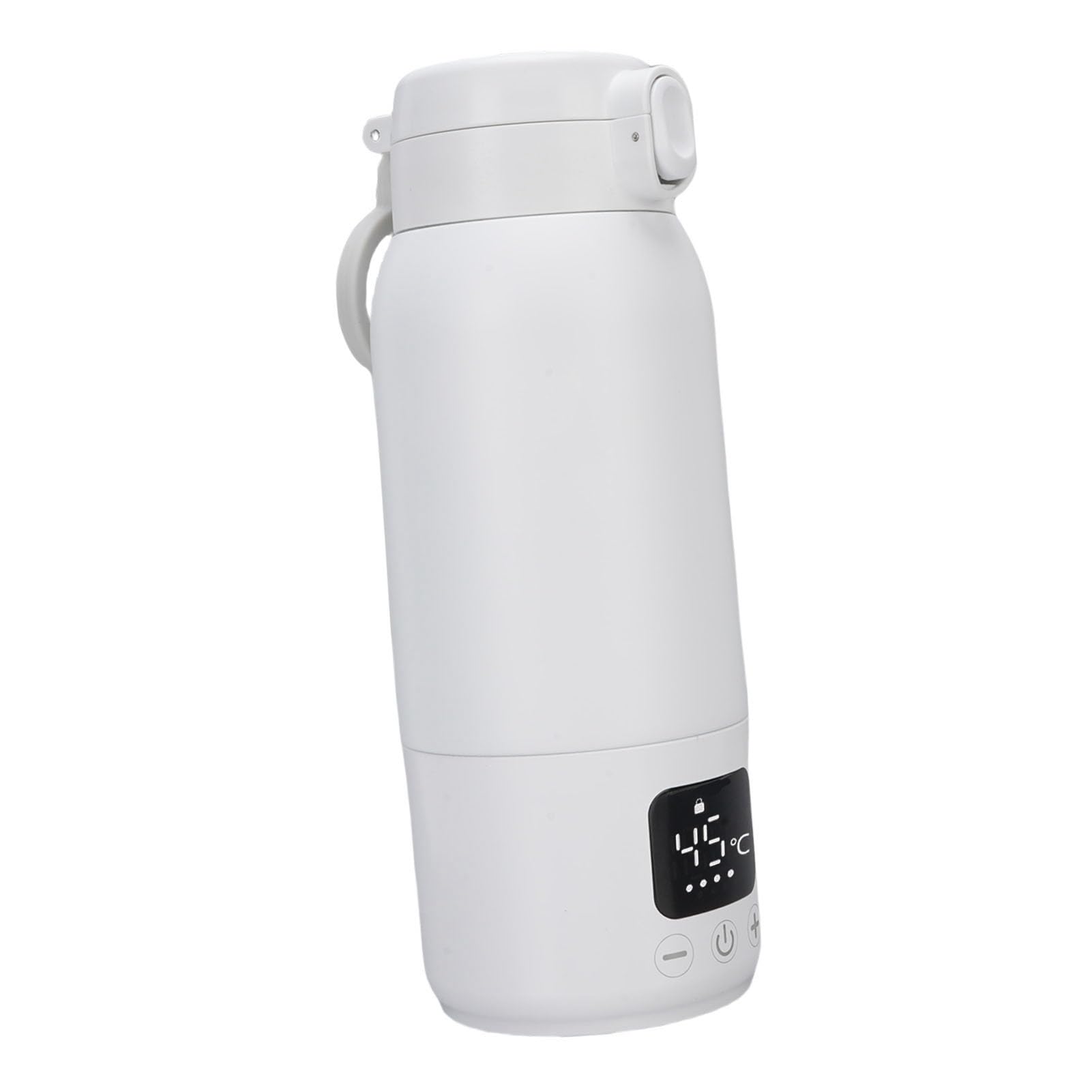 Jeffergarden Scaldabiberon Portatile, Scaldalatte in Acciaio Inossidabile 316 500ml con Controllo della Temperatura di Riscaldamento a 360° IPX6 Impermeabile USB Ricaricabile per l'allattamento Al