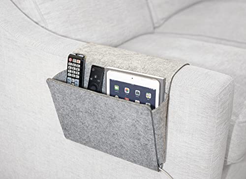 Kikkerland Sofa Pocket, Easy storage for magazine & remote on the couch,Grey,One Size,OR113 - Image 3