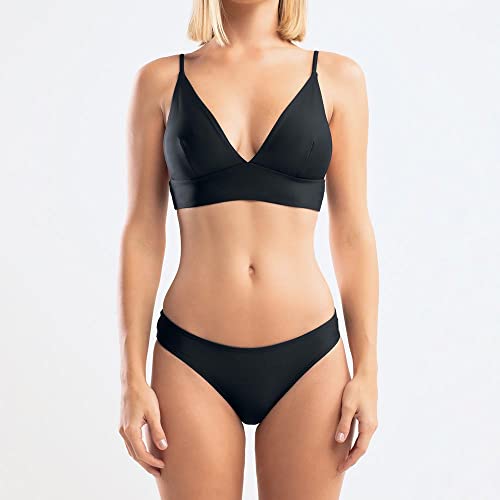 Calcinha Basica Fixa Lisos, She, Feminino, Preto, G